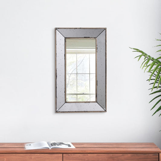 Filo Wall Mirror | 24" | Rectangular | Raised Tray Edges