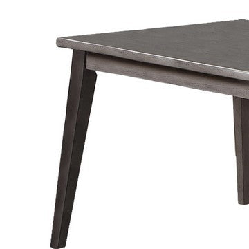 Kya 60 Inch Rectangular Dining Table Dark Gray Top Tapered legs Gray By Casagear Home BM286291