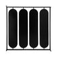 36 Inch Modern Wall Decor 4 Swiveling Oblong Mirrors Black Metal Frame By Casagear Home BM286301