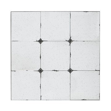 Elk Wall Mirror | 36" | Square Metal Frame | Baroque Style | Black