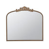 Kea Wall Mirror | 41" | Arched Metal Frame | Baroque Design | Gold