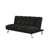 Sofa Bed | 75" | Tufted | Pocket Coils | Black Fabric