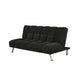 Sofa Bed | 75" | Tufted | Pocket Coils | Black Fabric
