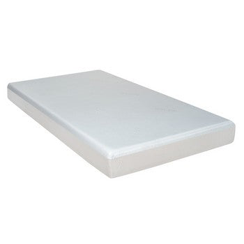 Que 6 Inch Full Size Memory Foam Mattress, Gel Infused, Fabric Upholstery By Casagear Home