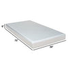 Que 6 Inch Twin Size Memory Foam Mattress Gel Infused Fabric Upholstery By Casagear Home BM286439