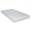 Que 6 Inch Twin Size Memory Foam Mattress, Gel Infused, Fabric Upholstery By Casagear Home