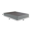 Dio 9 Inch Full Size Mattress Foundation Base Polyester Metal Frame By Casagear Home BM286444