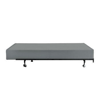 Dio 9 Inch Queen Folding Mattress Foundation Base Polyester Metal Frame By Casagear Home BM286446