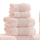 Lyra 18 Piece Ultra Soft Towel Set Absorbent Textured Cotton Blush Pink By Casagear Home BM287464