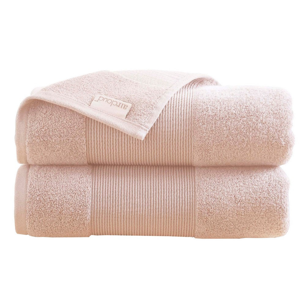 Lyra Towel Set | 2 Piece | Ultra Soft Cotton | Blush Pink