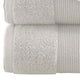 Lyra 2 Piece Ultra Soft Towel Set Cotton Absorbent Shaggy Texture White By Casagear Home BM287501