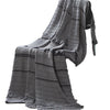 Kai Throw Blanket | 50 x 70 | Soft Knitted Cotton | Gray