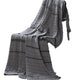 Kai Throw Blanket | 50 x 70 | Soft Knitted Cotton | Gray