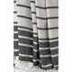 Ida Throw Blanket | 60 x 70 | Knitted Cotton | Black White Stripes