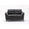 Odin Loveseat | 60" | Tufted Cushions | Gray Velvet