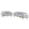 Mico Sofa Set | 75" | USB Ports | 2 Piece | Light Gray