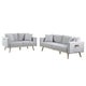 Mico Sofa Set | 75" | USB Ports | 2 Piece | Light Gray