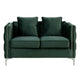 Zion Loveseat | 53" | Nailhead Trim | Green Velvet