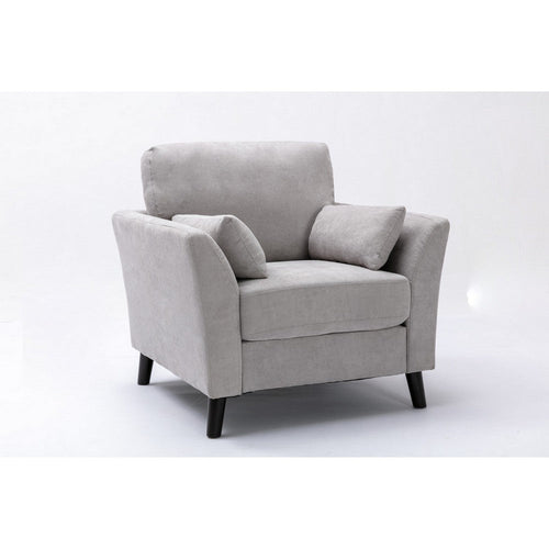 Otto Armchair | 37" | Pocket Coil | 2 Pillows | Gray Linen