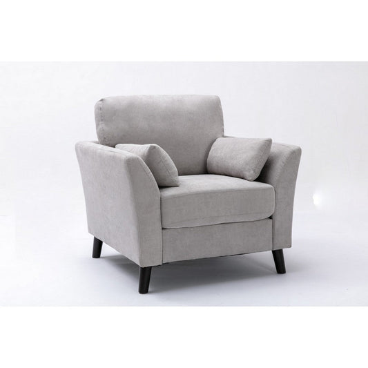 Otto Armchair | 37" | Pocket Coil | 2 Pillows | Gray Linen