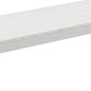 Theo 53 Inch Outdoor Bench White Aluminum Frame Plank Style Seat Surface By Casagear Home BM287720
