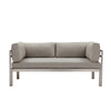 Cilo Outdoor Sofa | 65" | Gray Fabric | Aluminum Frame