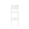 Kylo 18 Inch Set of 4 Bar Height Side Chairs White Aluminum Metal Frames By Casagear Home BM287728