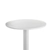 Keli 43 Inch Outdoor Bar Table White Aluminum Frame Foldable Design By Casagear Home BM287742