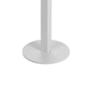 Keli 43 Inch Outdoor Bar Table White Aluminum Frame Foldable Design By Casagear Home BM287742