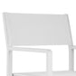 Keli 20 Inch Outdoor Armchair Crisp White Finish Foldable Set of 2 By Casagear Home BM287751