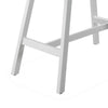Keli 43 Inch Bar Table Classic White Aluminum Frame Rectanglular Top By Casagear Home BM287784