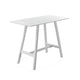 Keli Bar Table | 43" | Rectangular | Classic White Aluminum Frame