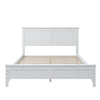 Grant Modern Full Size Platform Bed with Slats and Headboard Classic White By Casagear Home BM287878