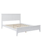 Grant Modern Full Size Platform Bed with Slats and Headboard, Classic White By Casagear Home