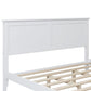 Grant Modern Queen Platform Bed with Slats and Headboard Classic White By Casagear Home BM287879