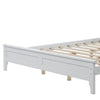 Grant Modern Queen Platform Bed with Slats and Headboard Classic White By Casagear Home BM287879