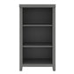 Orion 44 Inch 3 Tier Open Shelf Bookcase with 2 Adjustable Shelves Gray By Casagear Home BM287893