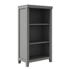 Orion 44 Inch 3 Tier Open Shelf Bookcase with 2 Adjustable Shelves, Gray By Casagear Home