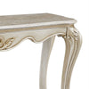 Joss 58 Inch Console Table Genuine Marble Top Antique White Champagne By Casagear Home BM288001
