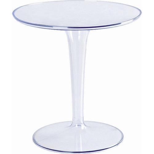 Accent Table | 20" | Clear Round Top | Tapered Base