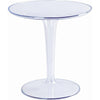 Accent Table | 20" | Clear Round Top | Tapered Base