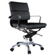 Elle Swivel Office Chair | 20" | Rolling Wheels | Low Back | Black