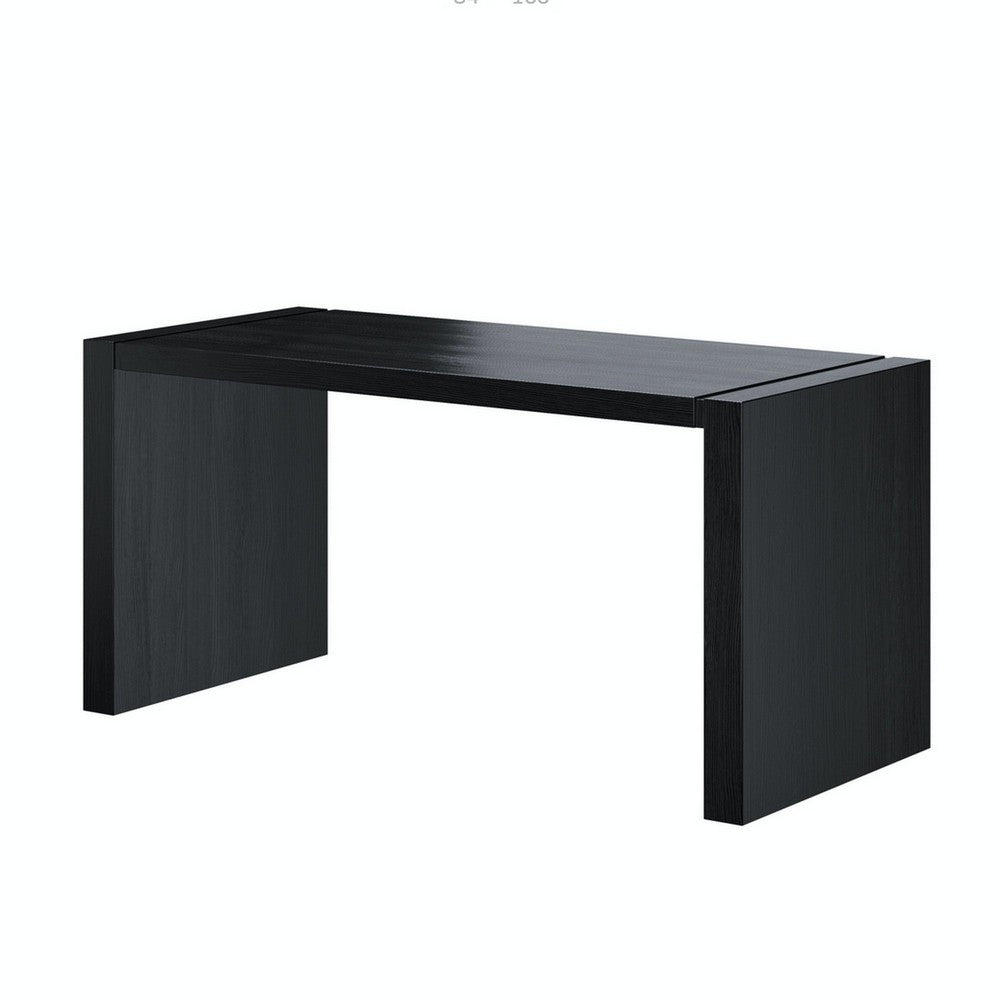 Lulu Computer Desk | 28" | Panel Legs | Wenge Finish
