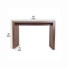 Joey 60 Inch Modern Bar Table Lacquered Brown Finish Composite Wood Frame By Casagear Home BM288185