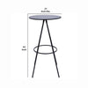 44 Inch Modern Bar Table Hairpin Legs Spacer Composite Wood Surface By Casagear Home BM288186