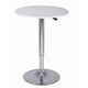 Classic Bar Table | 34-44" | Adjustable Height | White Steel Base