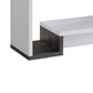36 Inch Modern Console Table Multilevel Wood Shelves Gray and White By Casagear Home BM293544