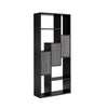 Display Cabinet | 69" | 7 Shelves | 3 Doors | Modern Black