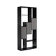 Display Cabinet | 69" | 7 Shelves | 3 Doors | Modern Black