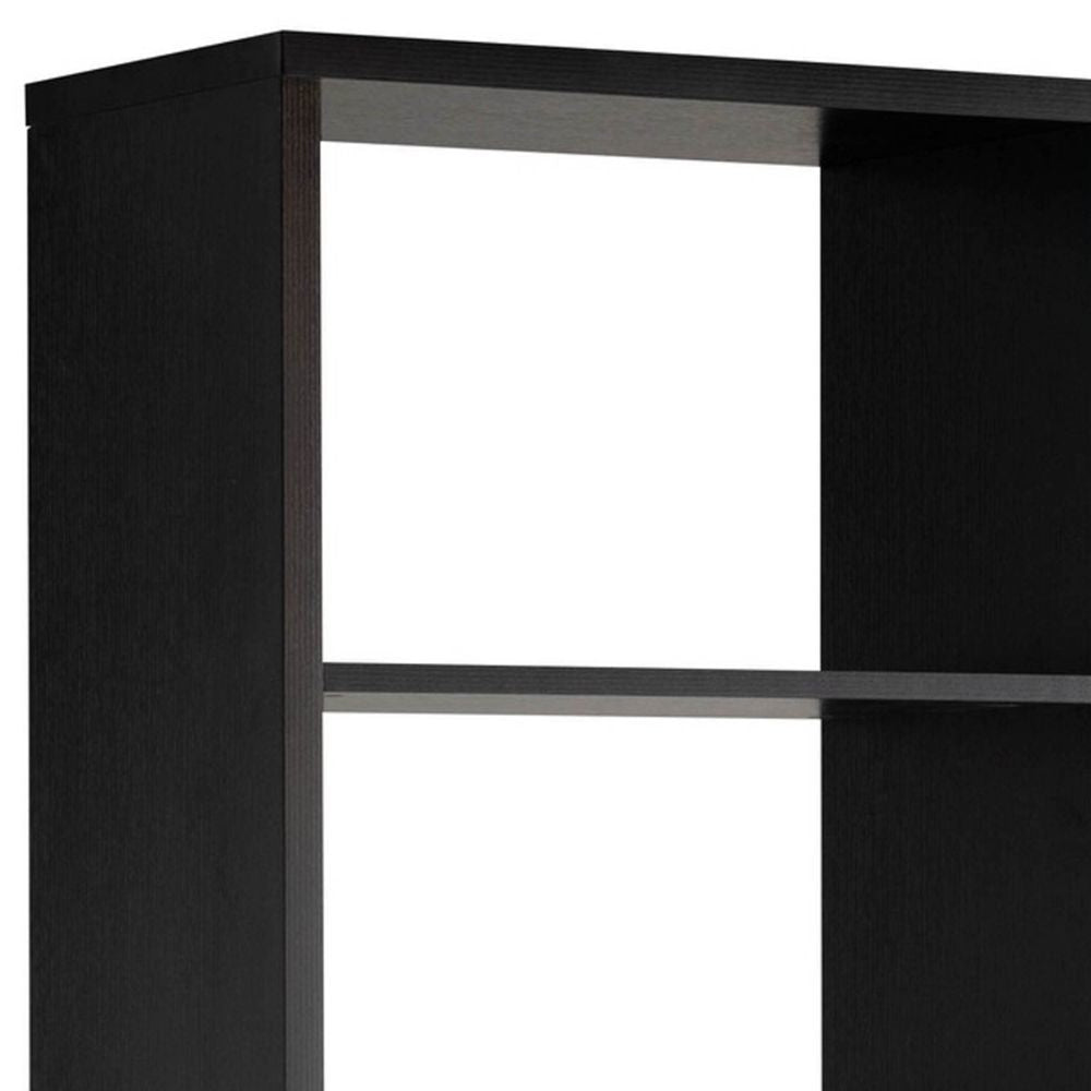 69 Inch Modern Display Cabinet with 7 Multilevel Shelves 3 Doors Black By Casagear Home BM293547